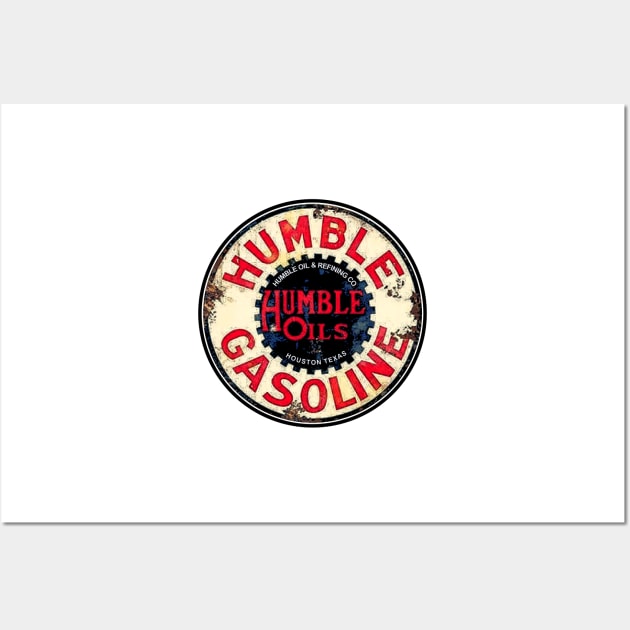 Humble Gasoline Vintage Sign Wall Art by Wilcox PhotoArt